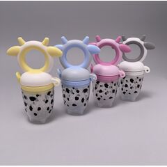 Ніблер корівка пластиковий з силіконовою сіточкою, 11 см, Колір: Головний