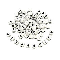 Цифра намистина силіконова, 12 мм, Варіація: -, Колір: Головний