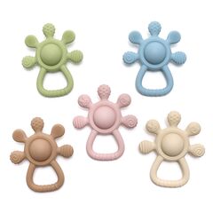 Погремушка солнышко силиконовая, 117 мм, Цвет: главный