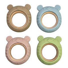 Хом'ячок прорізувач силіконовий з деревом, 72 мм, Колір: Головний