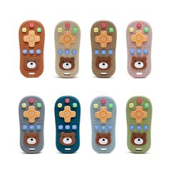 Пульт від телевізора ведмедик прорізувач силіконовий, 123 мм, Колір: Головний