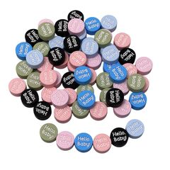 Hello, Baby! шайба намистина силіконова, 20 мм, Варіація: Hello, Baby!, Колір: Головний