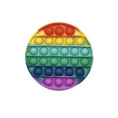 ПОП ИТ игрушка силиконовая круг, 13 см, Цвет: главный