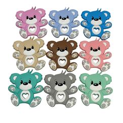 Ведмедик плюш гризунець силіконовий, 88 мм, Колір: Головний