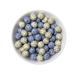 Сфера квіткова намистина силіконова, 15 мм, Колір: Головний