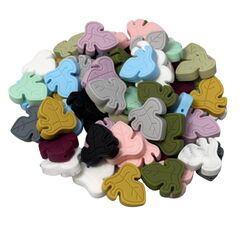 Лист монстера намистина силіконова, 27 мм, Колір: Головний