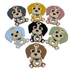 Песик з вушками гризунець силіконовий, 89 мм, Колір: Головний