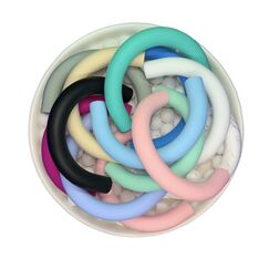 Дуга намистина силіконова, 80 мм, Колір: Головний