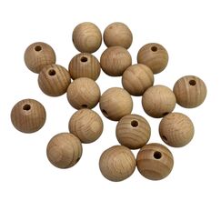 Сфера намистина дерев'яна, 20 мм, Колір: Головний