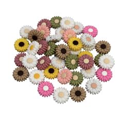 Ромашка M намистина силіконова, 22 мм, Колір: Головний
