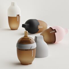 Пляшечка антиколікова силіконова HEORSHE, 160 мл, Колір: Головний