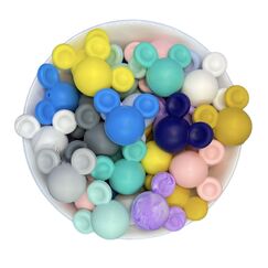 Міккі XL намистина силіконова, 32 мм, Колір: Головний