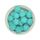Ікосаедр намистина силіконова, 17 мм, Колір: бірюзовий