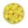 Ікосаедр намистина силіконова, 17 мм, Колір: жовтий
