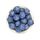 Ікосаедр намистина силіконова, 17 мм, Колір: синій оксамит