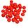 Абакус намистина силіконова, 14 мм, Колір: червоний