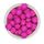 Икосаэдр бусина силиконовая, 14 мм, Цвет: малиновый