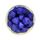 Ікосаедр намистина силіконова, 17 мм, Колір: синій темний