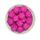 Ікосаедр намистина силіконова, 17 мм, Колір: малиновий