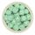 Гексагон бусина силиконовая, 14 мм, Цвет: мятный