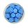 Гексагон бусина силиконовая, 17 мм, Цвет: синий