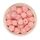 Гексагон бусина силиконовая, 14 мм, Цвет: розовый кварц