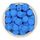 Гексагон бусина силиконовая, 14 мм, Цвет: синий
