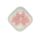 Бантик бусина силиконовая, 28 мм, Цвет: розовый кварц