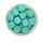 Гексагон бусина силиконовая, 17 мм, Цвет: бирюзовый
