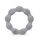 Кольцо грызунок силиконовый, 82 мм, Цвет: серый