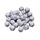 Гексагон бусина силиконовая, 14 мм, Цвет: лёд