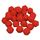 Гексагон бусина силиконовая, 14 мм, Цвет: красный