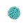 Сфера бусина силиконовая, 12 мм, Цвет: бирюзовый