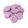 Ромашка L намистина силіконова, 30 мм, Колір: лавандовий