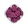 Роза бусина силиконовая, 21 мм, Цвет: винный