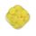 Роза бусина силиконовая, 21 мм, Цвет: желтый
