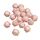 Ікосаедр намистина силіконова, 17 мм, Колір: рожева перлина
