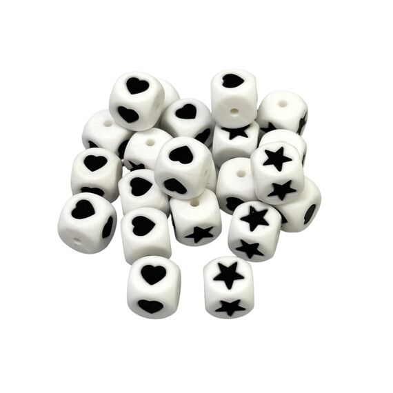 Куб бусина силиконовая, 12 мм