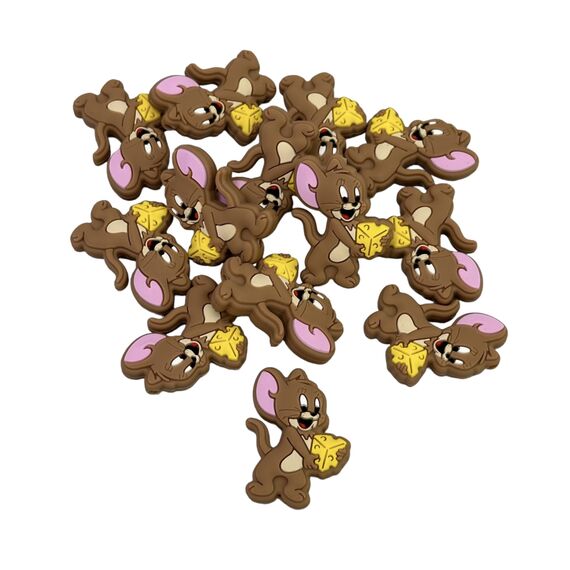 Мишка Джеррі намистина силіконова, 35 мм, Колір: Головний