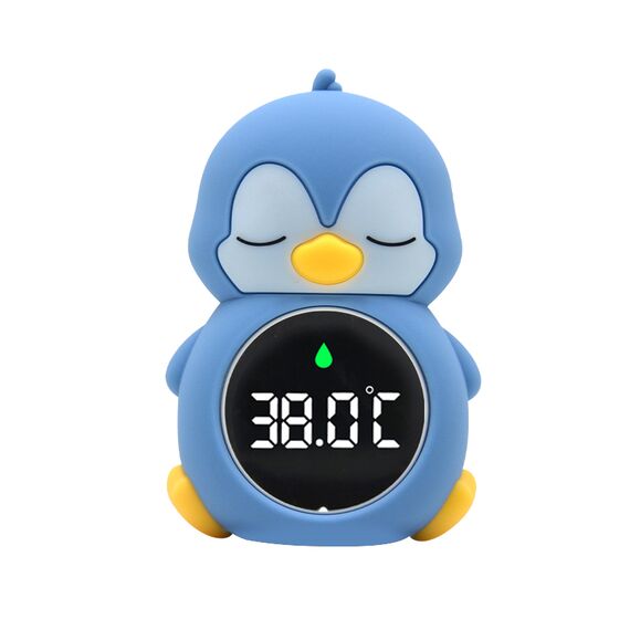 Термометр электронный для ванны силиконовый, пингвин, 13,3 см, Цвет: главный