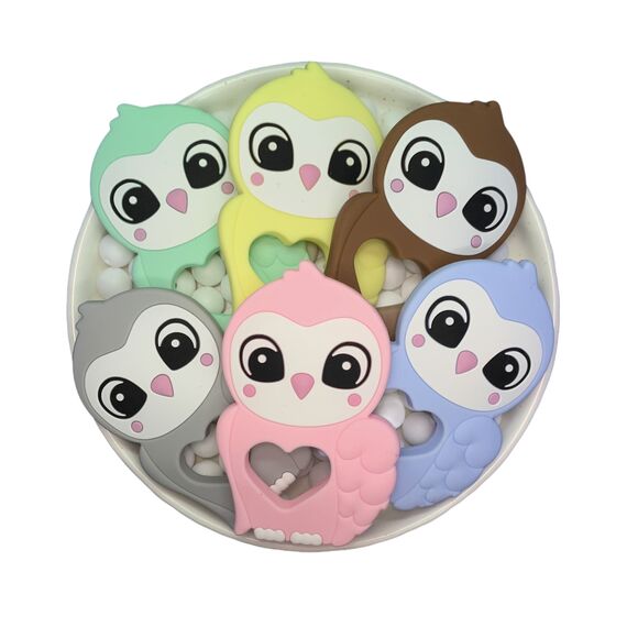 Сова совка грызунок силиконовый, 90 мм, Цвет: главный