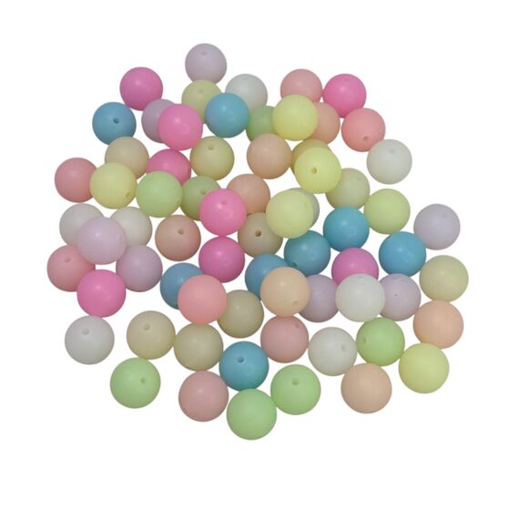 Сфера люминофор бусина силиконовая, 15 мм, Цвет: главный