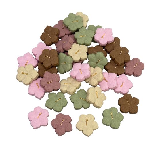 Квітка лотоса намистина силіконова, 31 мм, Колір: Головний