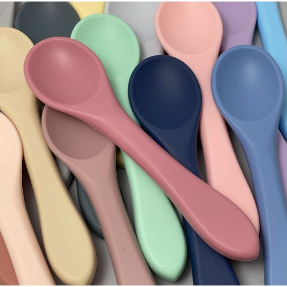Ложка кругла силіконова, 14 см, Колір: Головний