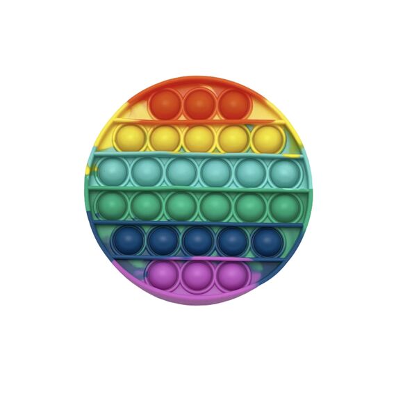 ПОП ИТ игрушка силиконовая круг, 13 см, Цвет: главный