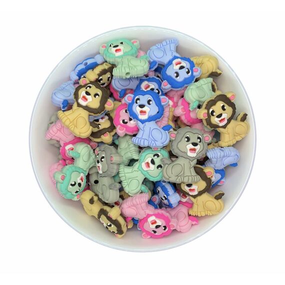 Лев Сімба намистина силіконова, 29 мм, Колір: Головний