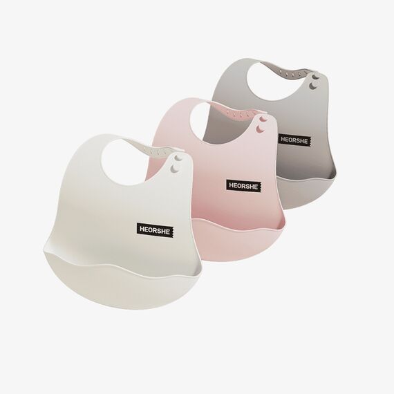 Нагрудник силіконовий HEORSHE в коробці, Колір: Головний