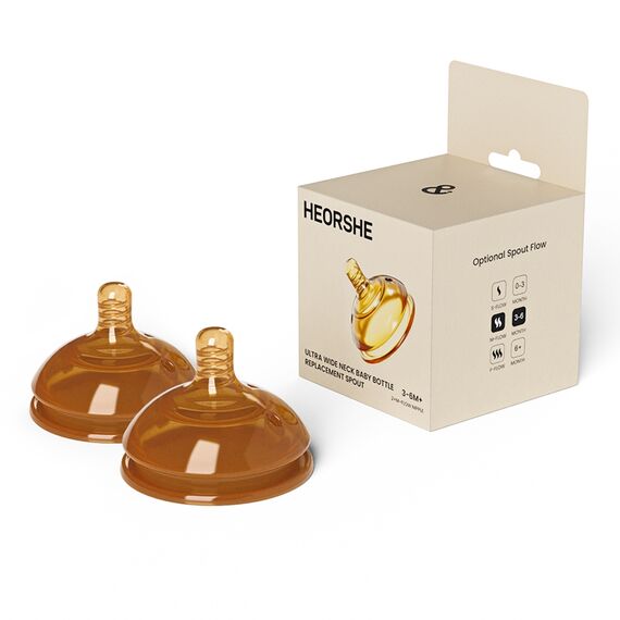 Змінна насадка для силіконової пляшечки HEORSHE 160 мл, 2 шт., Колір: Головний
