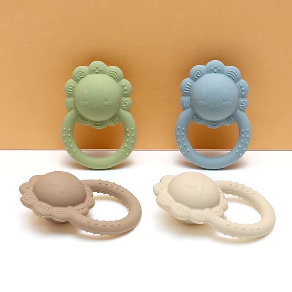 Брязкальце лев силіконове, 91 мм, Колір: Головний, зображення 3