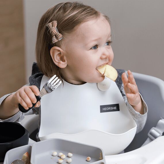 Нагрудник силіконовий HEORSHE в коробці, Колір: Головний, зображення 2